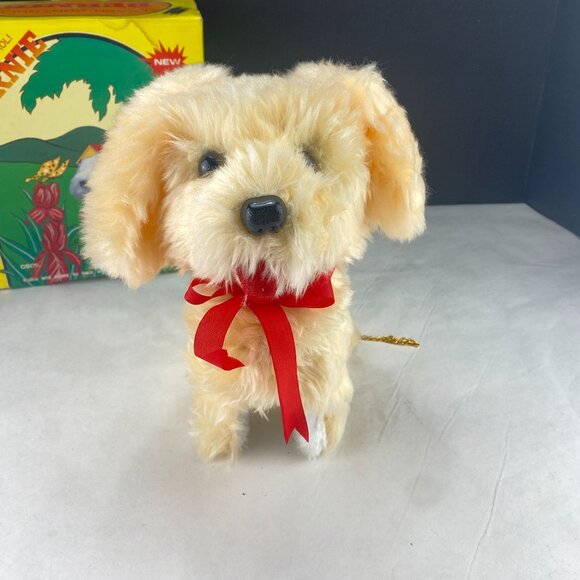 Vintage Bernie Leash Control Walking Wags Tail Barks Dog Toy - Picture 2 of 10